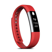 Red Silicone Fitbit Alta HR Replacement Strap With Metal Clasp Large – view 1
