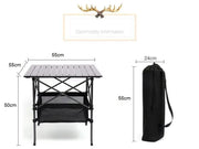 Portable Folding Table Tea Picnic Camping Barbecue Square Table 55cm – view 3