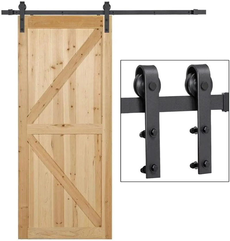 salelink.co.nz Unbranded 2M Sliding Barn Door Hardware Kit 2M Sliding Barn Door Hardware Kit Rust Resistant