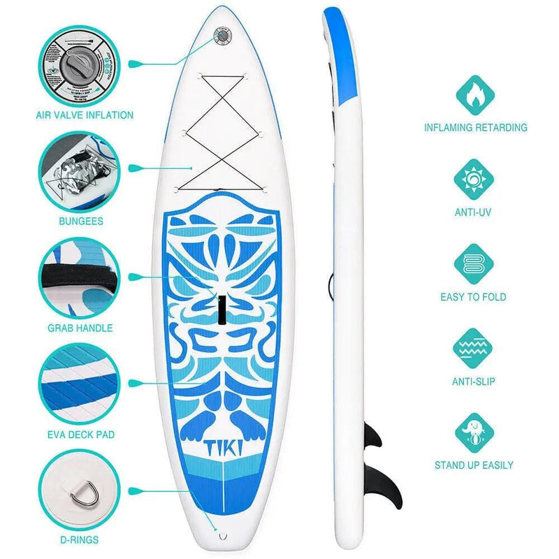 10'6'' Inflatable Stand Up Paddle Board SUP Surfboard – view 5