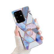 Samsung S20 Plus Marble Geometric TPU Case With Ring Holder – view 1