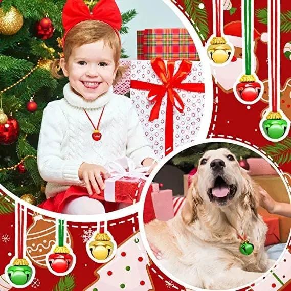 salelink.co.nz Unbranded 12Pcs Christmas Bell Necklaces 12Pcs Christmas Bell Necklaces | Action Outdoors NZ