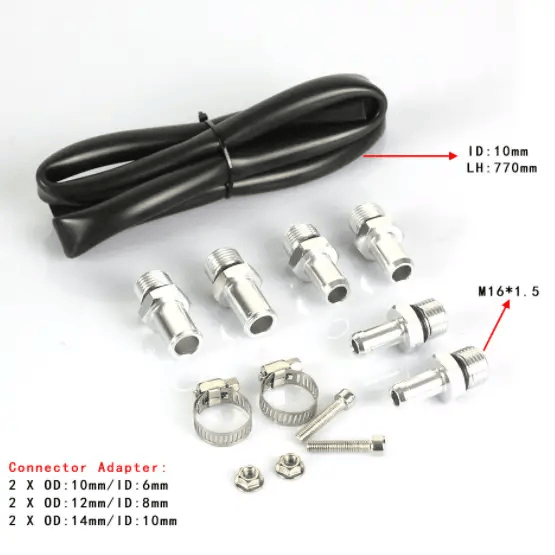 salelink.co.nz Unbranded Oil Catch Can with Breather 300ml Aluminum Oil Catch Can Breather 300ml Universal Kit