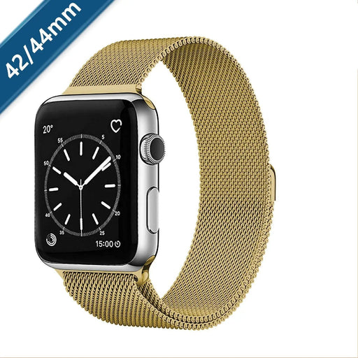 GOLD 44mm 45mm 46mm(Series 10) 49mm Ultra 2 Magnet Watch Band Strap For Apple Watch – view 2