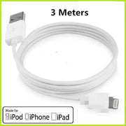 3 Meters USB Charging Cable Compatible with iPhone iPad White – view 2