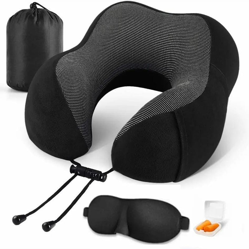 salelink.co.nz Unbranded Travel Pillow with Eye Mask Earplugs Travel Pillow with Eye Mask Earplugs | Action Outdoors NZ