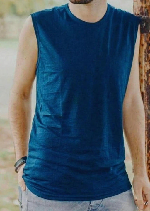 Men's Garage Tank Top - 100% Merino Wool, Gibraltar – view 2