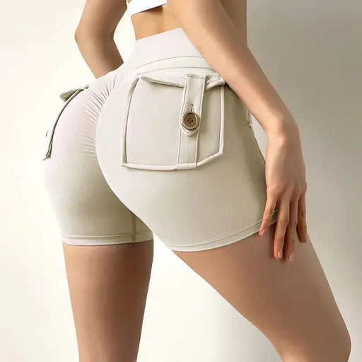 Women's High Waist Stretch Yoga Shorts - Quick-Dry Athletic Shorts | Gym & Fitness – view 2