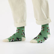 Barekind NZ Socks Save the Green Puffin Bamboo Socks Save the Green Puffin Bamboo Socks
