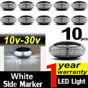 10 x Side Marker Lights White Trailer Truck – view 3