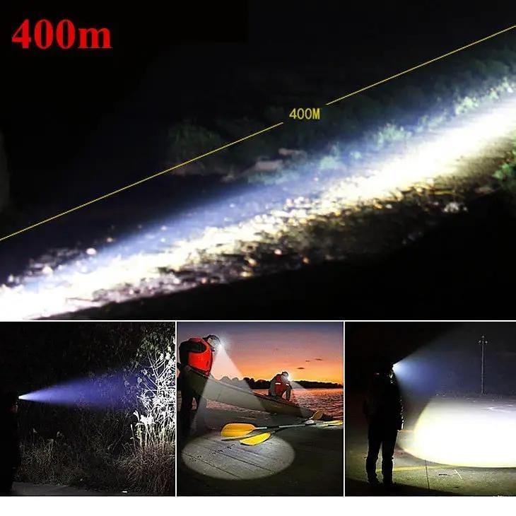 Headlamps Headlight Waterproof Rechargeable 1600 lm Adjustable Focus – view 4