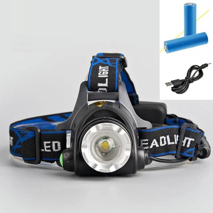 Headlamps Headlight Waterproof Rechargeable 1600 lm Adjustable Focus – view 1