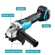 Brushless Angle Grinder Fits Makita Battery 18V – view 3