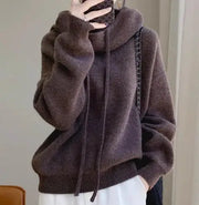 Women's Merino Wool High Neck Sweater Top – view 16