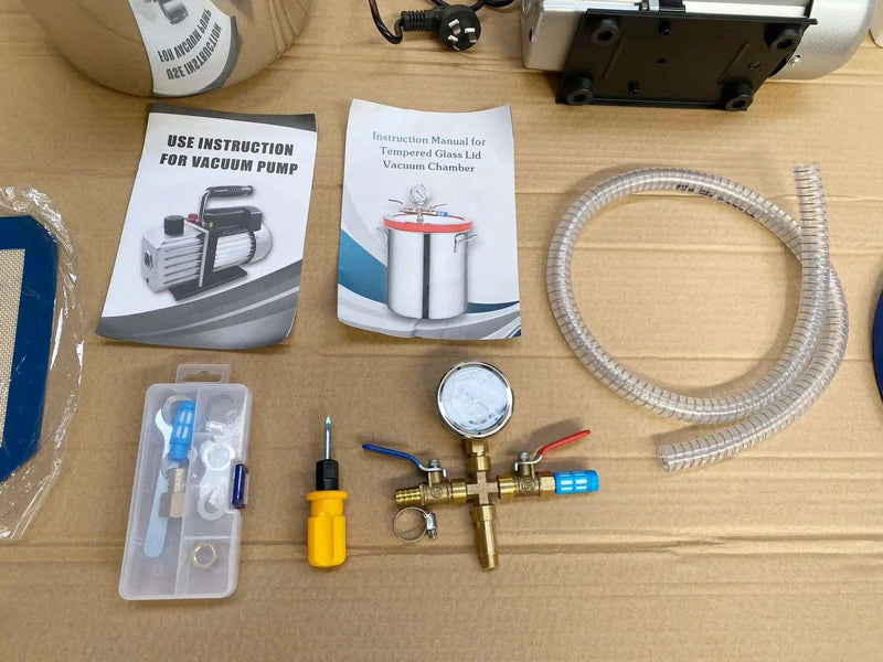 7L Degassing Vacuum Chamber Pump Remove Air/Bubble From Resin And Silicone Systems – view 5