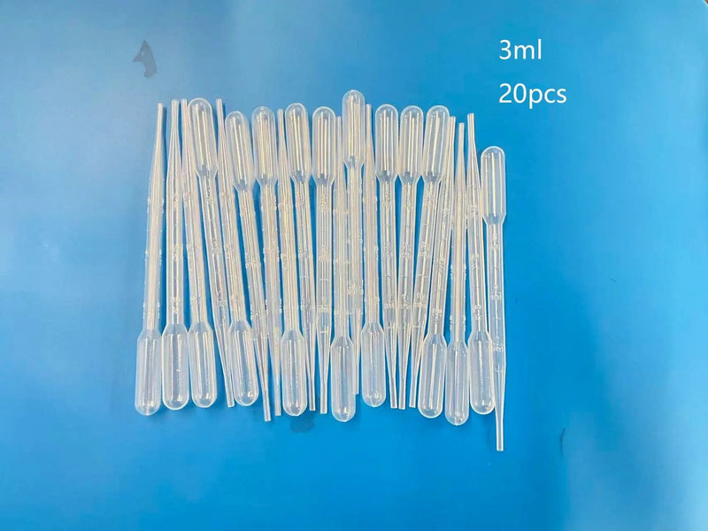 Resin Art NZ Tiny Tools 3ml Plastic Pipettes Droppers (20 Pcs) 3ml Plastic Pipettes Droppers (20 Pcs) | NZ