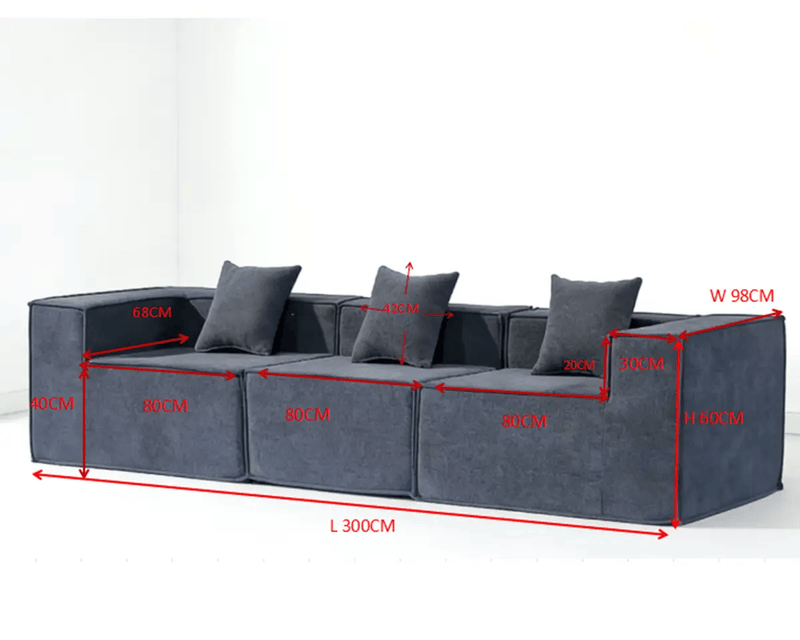 The Shopsite Sofa Compressed Sofa Modern 3 Seater Modular Fabric Sofa Compressed Sofa Modern 3 Seater Modular Fabric Sofa