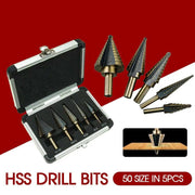 5PCS HSS Step Steel Cone Drill Titanium Bits Set – view 4