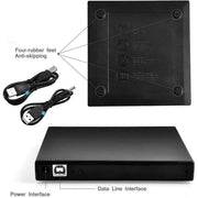 USB External CD DVD ROM Writer Burner Player Drive PC Laptop for Windows Mac – view 3