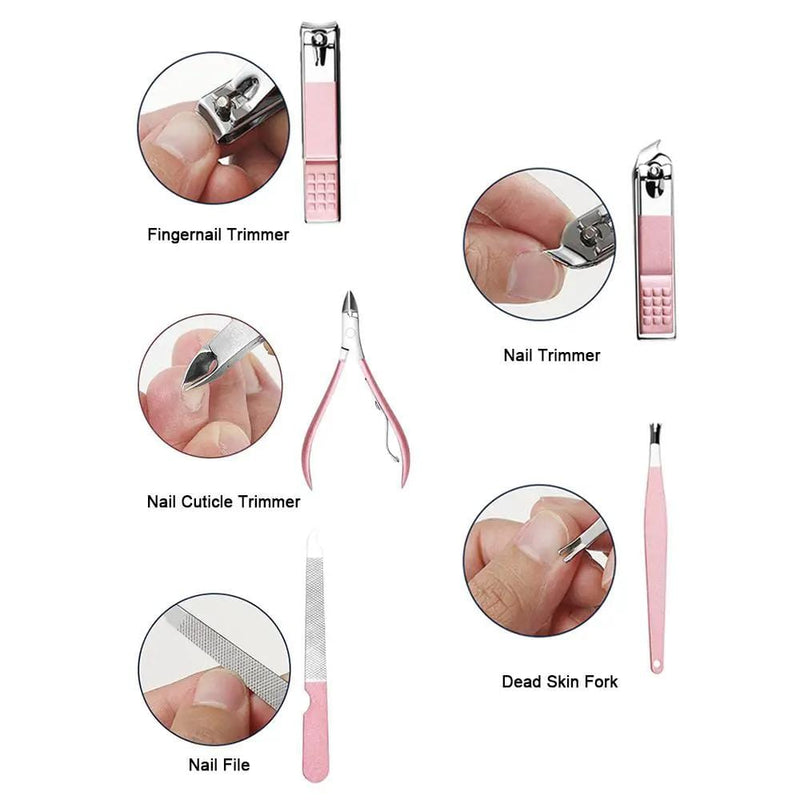 salelink.co.nz Unbranded 18PCS Nail Manicure Pedicure Set Rose Gold 18Pcs Nail Manicure Pedicure Set