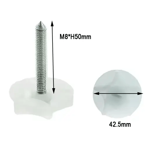 sue-e furniture Headboard Bolts M8 Headboard Bolts for Base (white) M8 Headboard Bolts for Base (white)