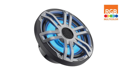 Hertz HEX 6.5 Inch Marine Coaxial Speaker With LED Sport Grille