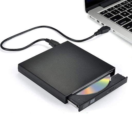 USB External CD DVD ROM Writer Burner Player Drive PC Laptop for Windows Mac – view 1