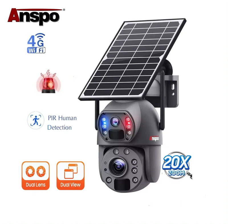 Kiwi Grab Kiwi Grab Dual camera 4G SIM SOLAR security camera wireless free batteries with 64GB card Dual camera 4G SIM SOLAR security camera wireless free batteries with 64GB card