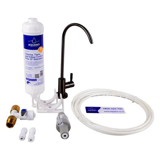 Aquano Inline Under-Sink Water Filter Tap Kit - 1 Micron, Chlorine & Lead Reduction NZ – view 1