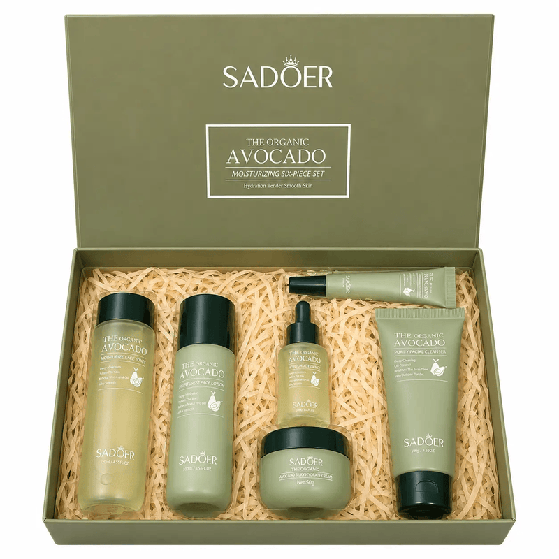 Poppy Gifts SADOER 6-Piece Avocado Skincare Set SADOER 6-Piece Avocado Skincare Set