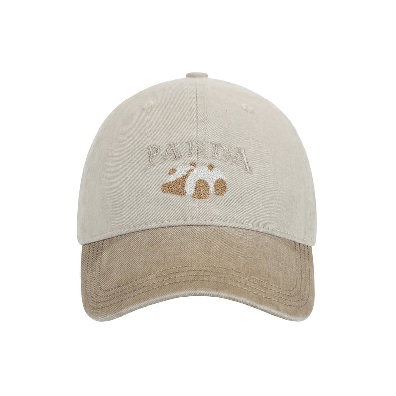 URBA VISTA Light Khaki Panda Baseball Cap Light Khaki Panda Baseball Cap