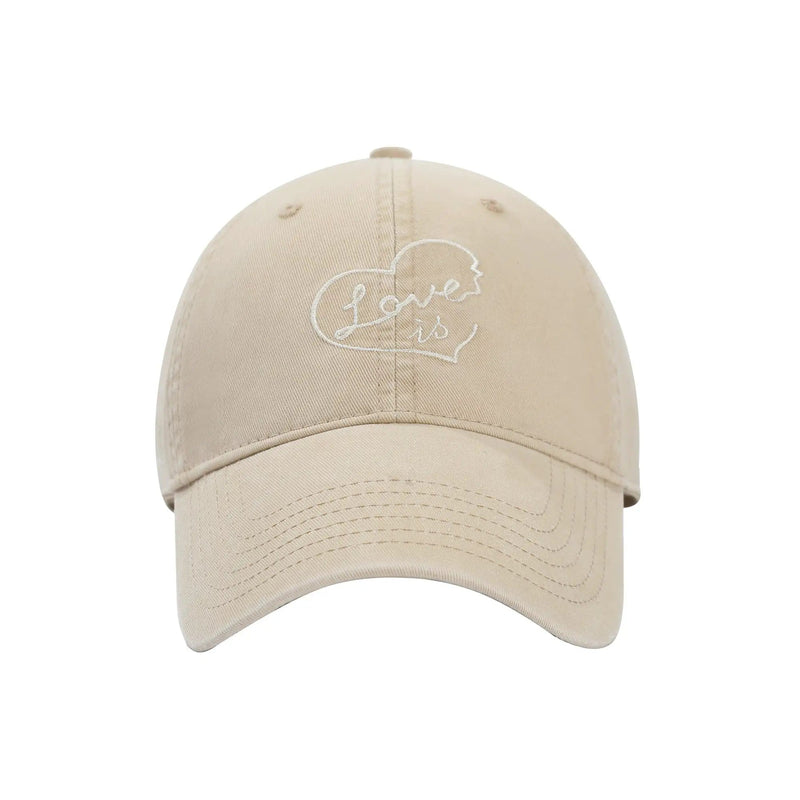 URBA VISTA Light Khaki Minimal Embroidered Baseball Cap Light Khaki Minimal Embroidered Baseball Cap