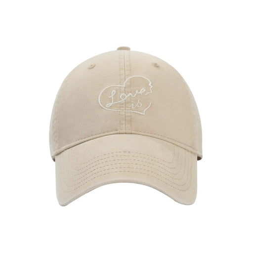 URBA VISTA Light Khaki Minimal Embroidered Baseball Cap Light Khaki Minimal Embroidered Baseball Cap