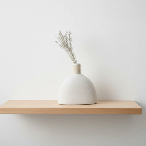 Frankly Cotton White Textured Sculptural Ceramic Vase For Modern Decor