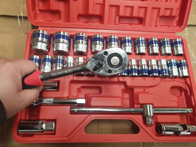 dealonline.co.nz dealonlinenz 32Pcs 1/2" Socket Wrench Set 32Pcs 1/2" Socket Wrench Set