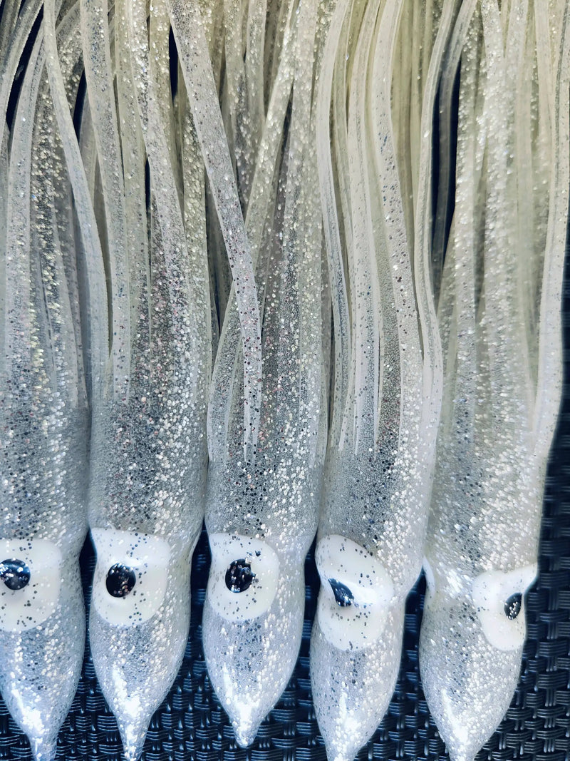Sea- Harvester Lures Silver Octopus Skirts - 150mm 5pcs Silver Octopus Skirts Sea Harvester 150mm 5pcs