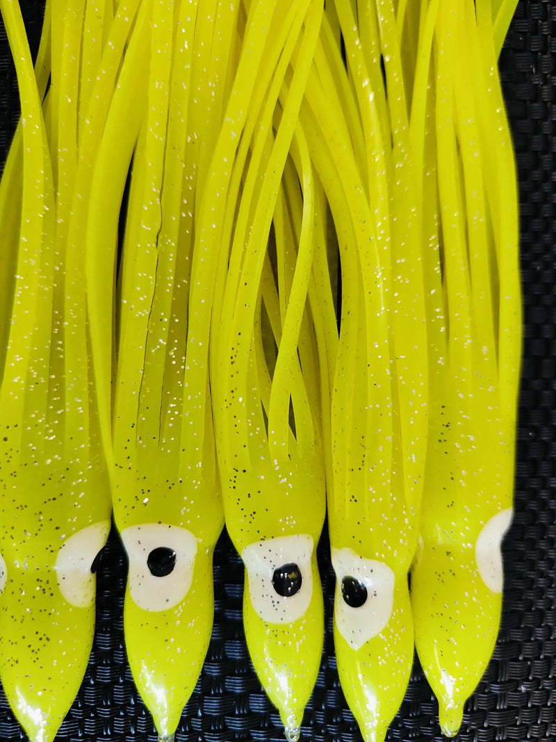 Sea- Harvester Lures Yellow Octopus Skirts - 150mm 5pcs Sea-Harvester Yellow Octopus Skirts 150mm 5pcs
