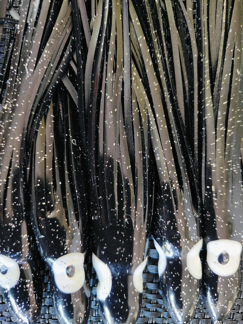 Action Outdoors Kiwi Lures Black Octopus Skirts - 150mm 5pcs Black Octopus Skirts - 150mm 5pcs | Action Outdoors NZ