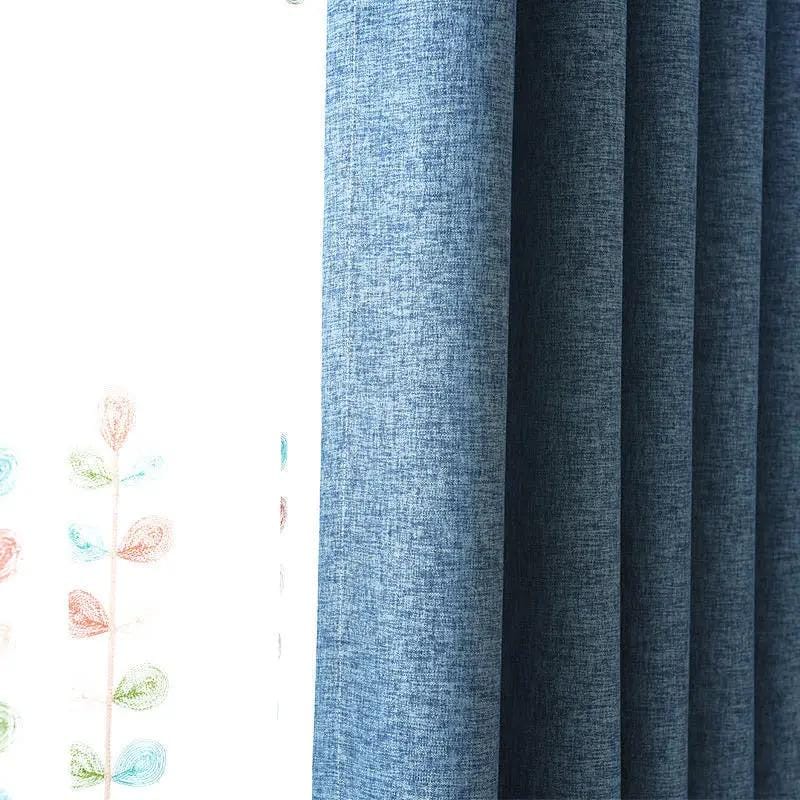 Kiwi Grab Kiwi Grab One pair of Readymade Curtains blockout drapes Blue- 8 sizes One pair of Readymade Curtains blockout drapes Blue- 8 sizes
