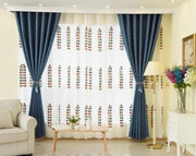 Kiwi Grab Kiwi Grab One pair of Readymade Curtains blockout drapes Blue- 8 sizes One pair of Readymade Curtains blockout drapes Blue- 8 sizes