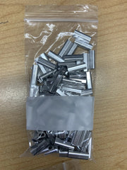 Action Outdoors General 2.3mm ALLI CRIMP X 100PCS 2.3mm Oval Aluminum Crimp Tubes 100 Pcs Pack