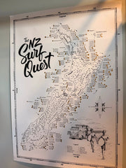 Moana SUP and Surf Surfing Guide Book NZ Surf Quest Map NZ Surf Quest Map