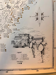 Moana SUP and Surf Surfing Guide Book NZ Surf Quest Map NZ Surf Quest Map