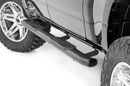 Rough Country Oval Nerf Steps for Ram 1500 Crew Cab Black TRX – view 2