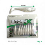 WISE ANGLER Soft Lure StormX™ Cyclone Minnow  3" Soft Lure StormX Cyclone Minnow Three Inch Soft Lure