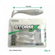 WISE ANGLER Soft Lure StormX™ Cyclone Minnow  4" Soft Lure StormX Cyclone Minnow 4 Inch Soft Lure For Freshwater And...