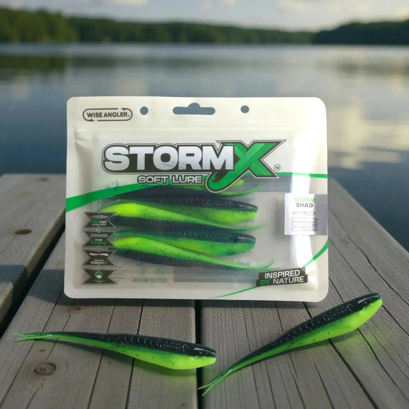 WISE ANGLER Soft Lure StormX™ Storm Shad 5" Soft Lure StormX Storm Shad 5 Inch Floating Soft Snapper Lure