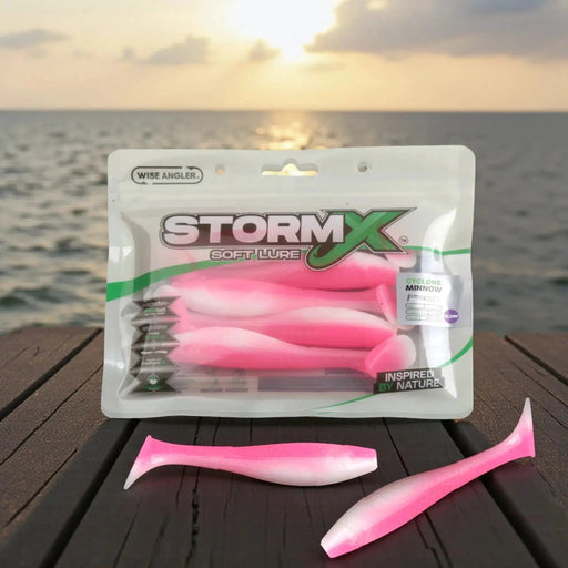 WISE ANGLER Soft Lure StormX™ Cyclone Minnow 5"  Soft Lure StormX Cyclone Minnow 5 Inch Soft Plastic Lure