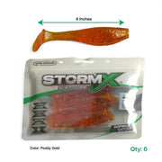 WISE ANGLER Soft Lure StormX™ Cyclone Minnow  4" Soft Lure StormX Cyclone Minnow 4 Inch Soft Lure Saltwater