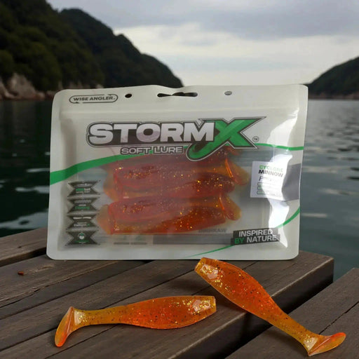 WISE ANGLER Soft Lure StormX™ Cyclone Minnow  4" Soft Lure StormX Cyclone Minnow 4 Inch Soft Lure Saltwater